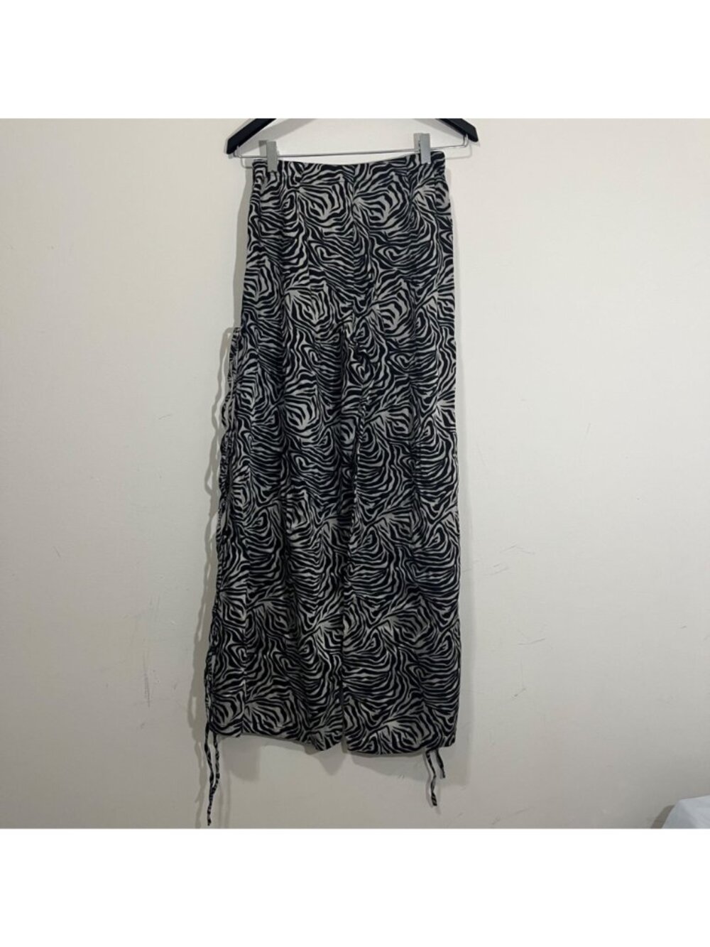 Free People x Nigel Preston Side Tie Zebra Pants XS Boho Indie Grunge Retro Y2K - Picture 4 of 16